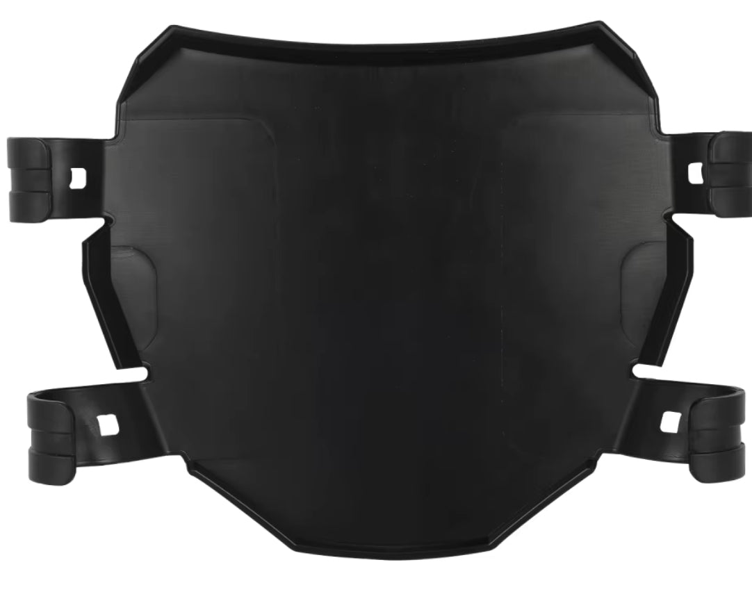 Front number plate black