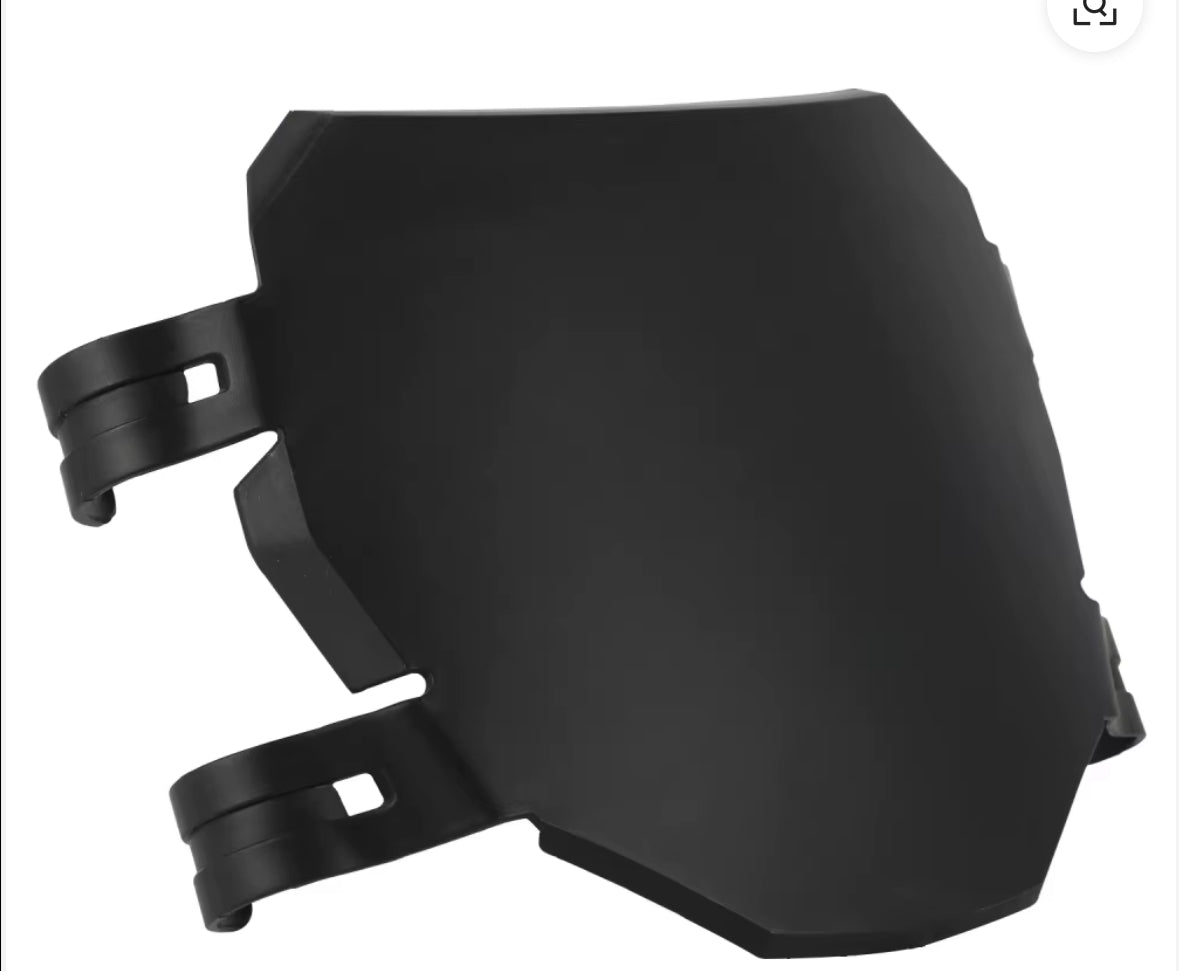 Front number plate black